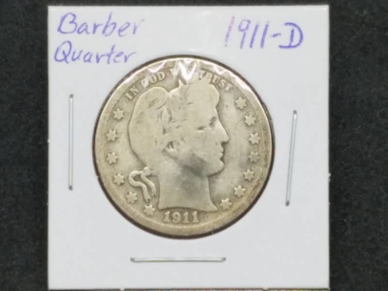 lot 37 image: 1911 - D Barber Quarter