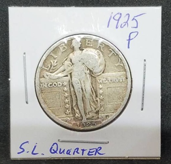 lot 40 image: 1925 - P Standing Liberty Quarter