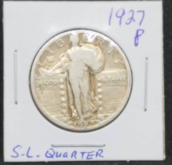 lot 42 image: 1927 - P Standing Liberty Quarter