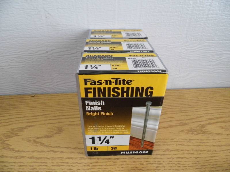lot 4 image: Lot of 3 Fas-N-Tite Finishing Nails