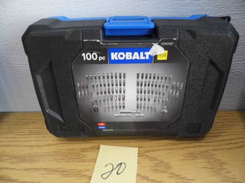 lot 20 image: Kobalt 100 pc Bit Set