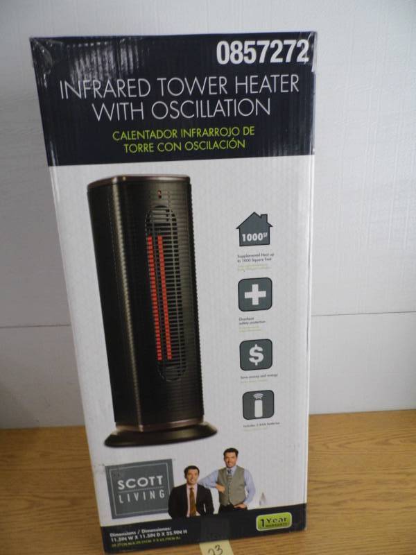 lot 23 image: Infrared Tower Heater