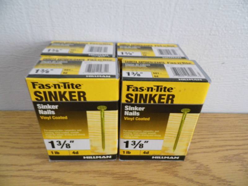 lot 37 image: Lot of 4 Fas-N-Tite Sinker Nails