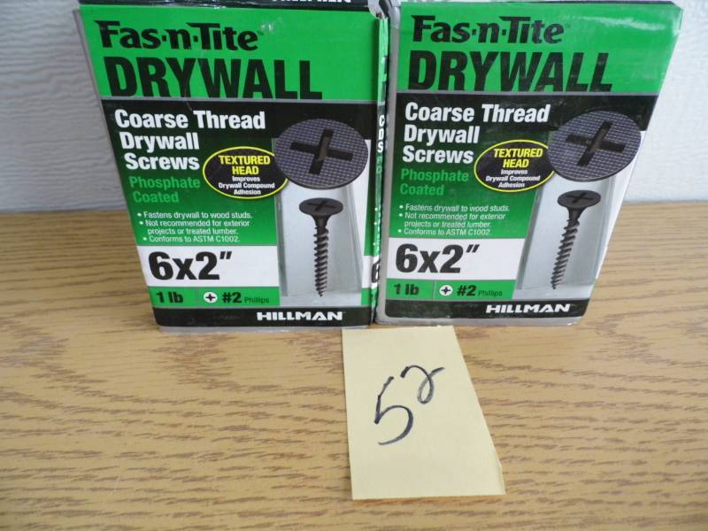 lot 52 image: Lot of 4 Fas-N-Tite Drywall Screws