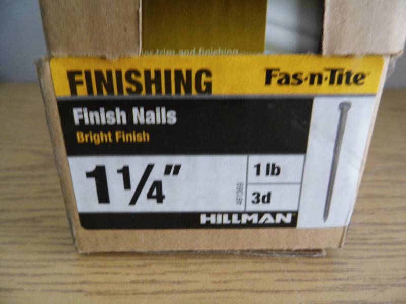 lot 56 image: Lot of 12 Fas-N-Tite Finishing Nails