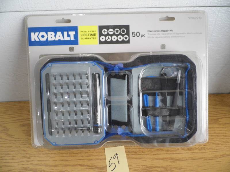 lot 59 image: Kobalt 50 pc Electronics Repair Kit