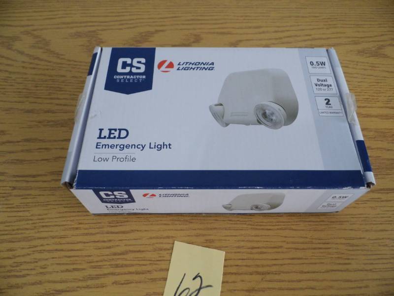 lot 62 image: Store Return Emergency Light