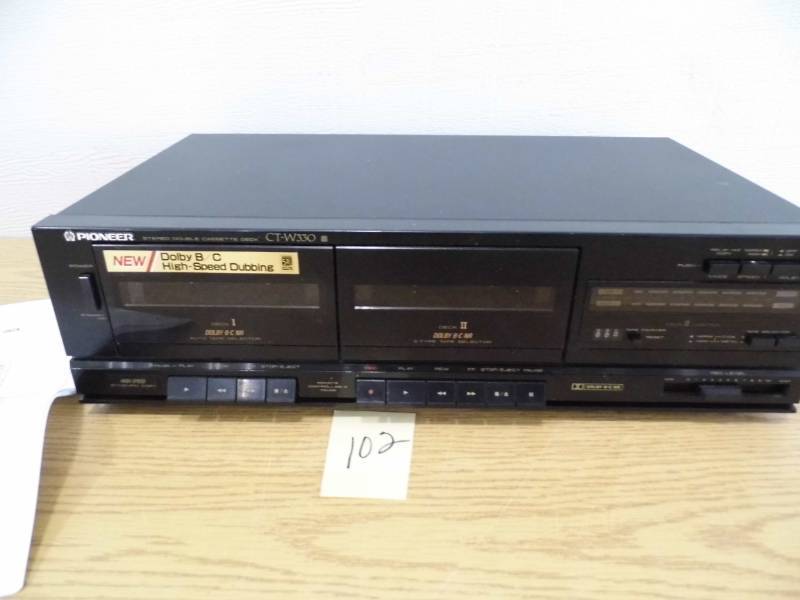lot 102 image: Pioneer Dual Tape Deck