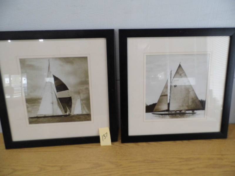 lot 137 image: Lot of 2 Sail Boat Pictures