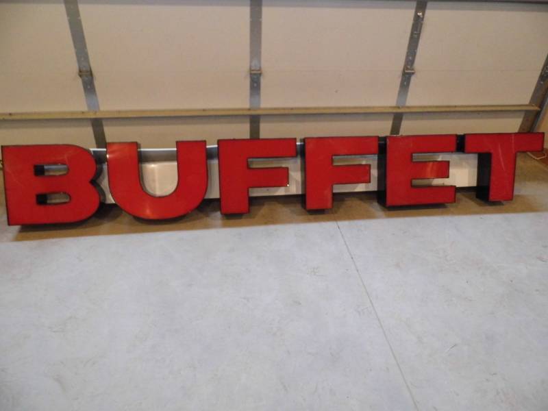 lot 197 image: BUFFET Sign