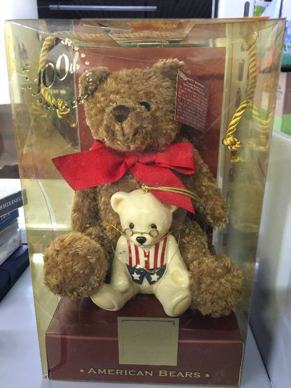 lot 188 image: Lenox 100th Anniversary Teddy Bear
