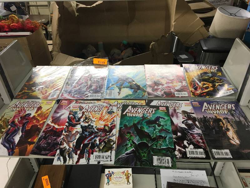lot 197 image: Avengers Invaders Comic Books Complete 12 Set