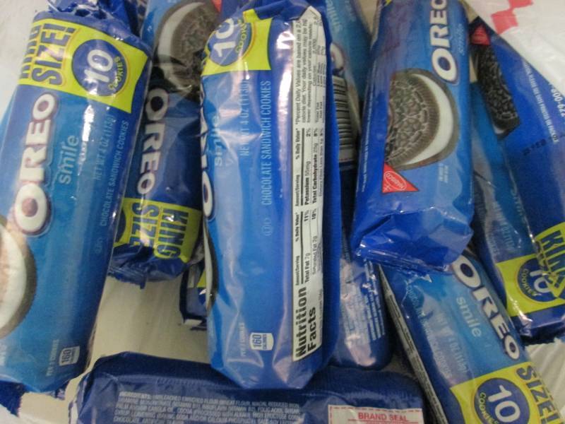 12- 4 oz pks Oreo King Size Cookies...