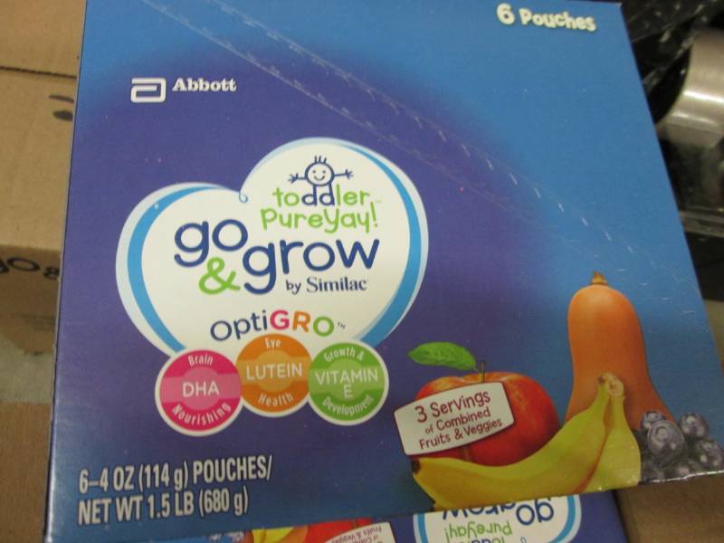 Case of 12- 4 oz Pouches Similac Go...