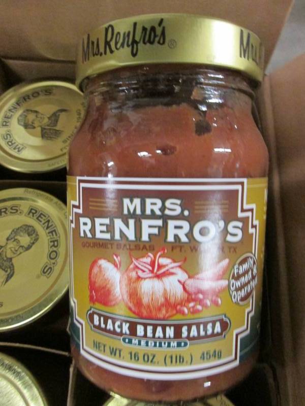 3 - 16 oz Jars Mrs. Renfros Black ...