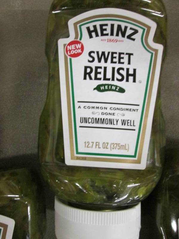 4- 12 oz Bottles Heinz Sweet Relish...