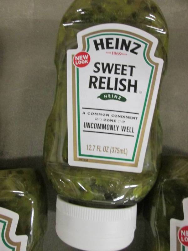 4- 12 oz Bottles Heinz Sweet Relish...