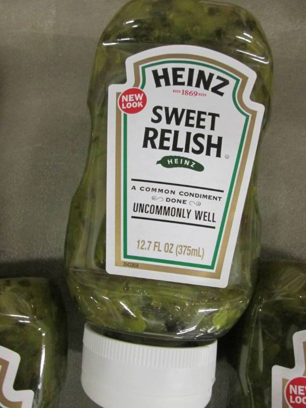 4- 12 oz Bottles Heinz Sweet Relish...