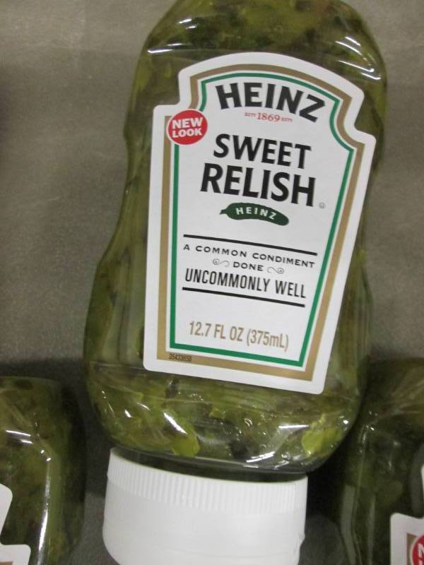 4- 12 oz Bottles Heinz Sweet Relish...