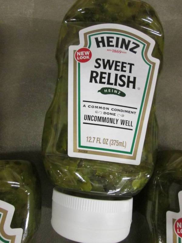 4- 12 oz Bottles Heinz Sweet Relish...