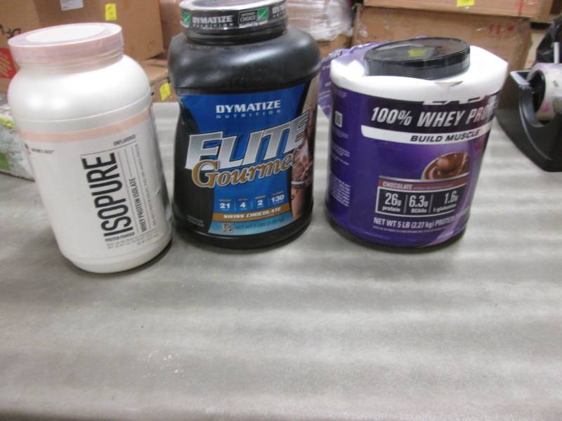 Lot of 3 Protein Powder...