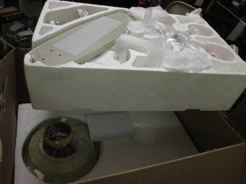 Romantic Ceiling Fan open box, miss...