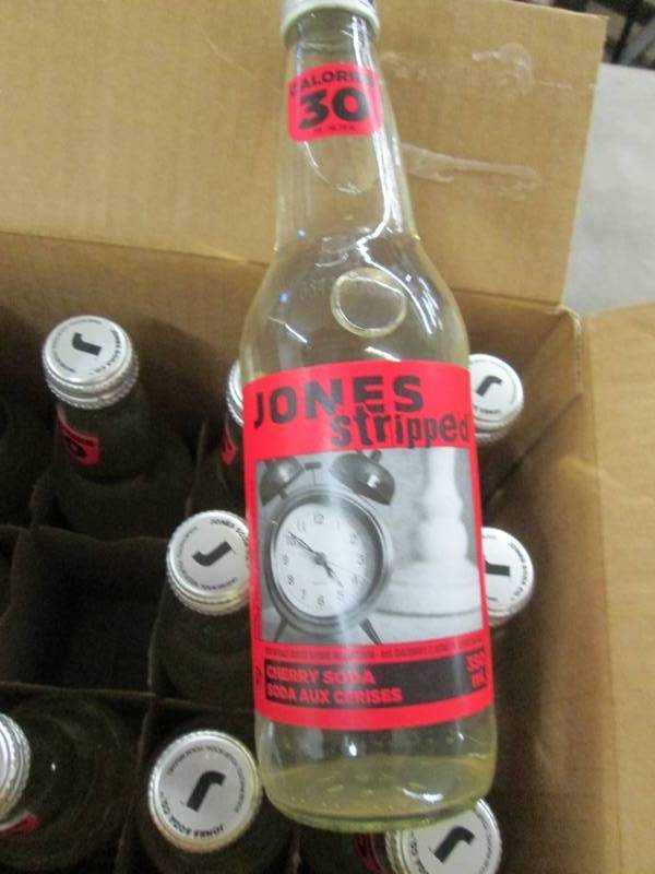 2 Cases of 12 Jones Stripped Cherry...