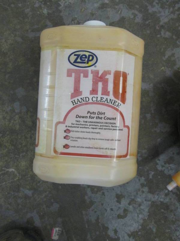 4 Large Orange Scrub, Hand Cleaner...