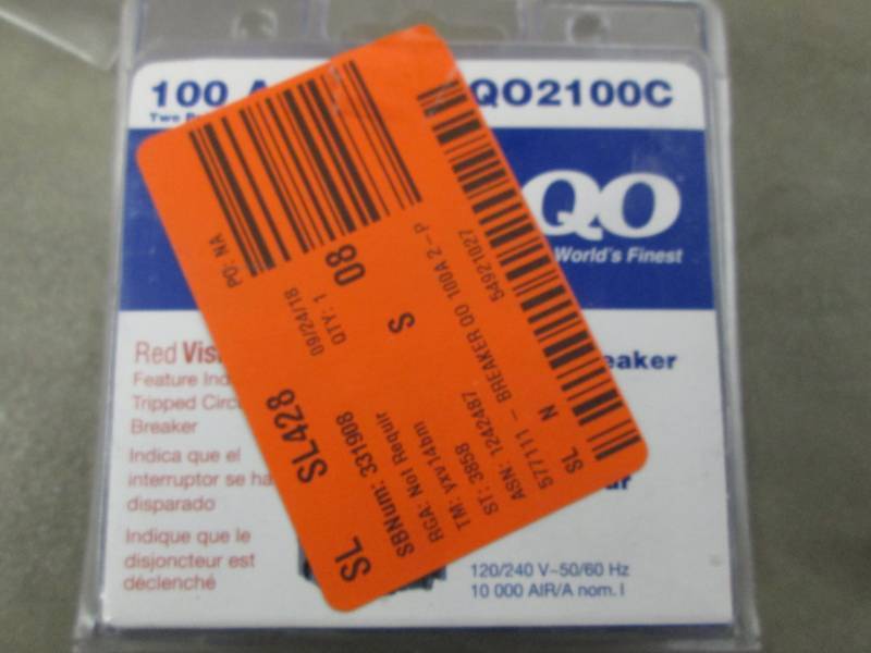 Square D QO 100 Amp 2-Pole Circuit ...