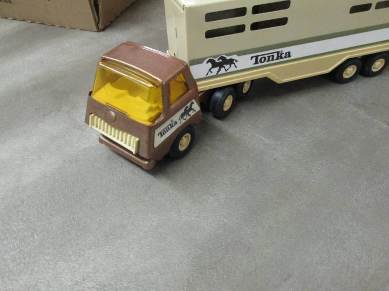 Tonka Semi with Stock Trailer...