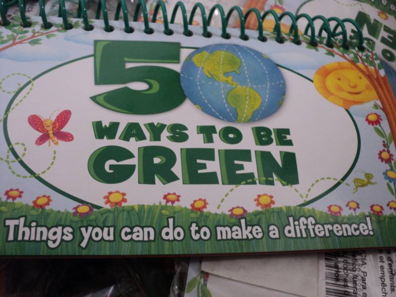 Pallet  of 50 Ways to be Green- wou...
