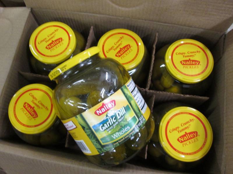 6 pack 1 quart whole Nalley Garlic ...