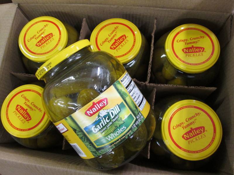 6 pack 1 quart whole Nalley Garlic ...