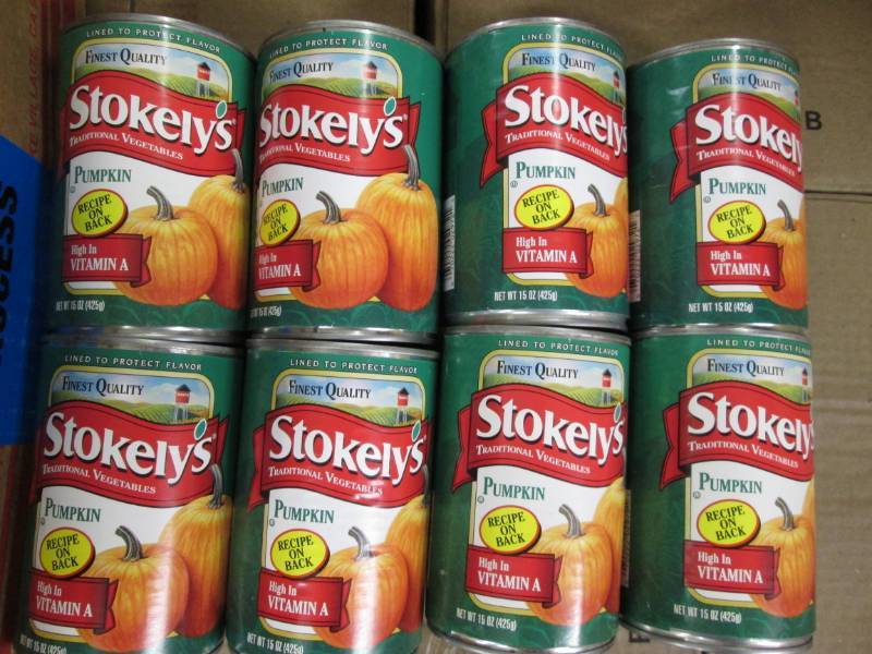 8 Cans of Stokleys Pumpkin, each c...