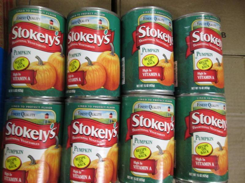 8 Cans of Stokleys Pumpkin, each c...