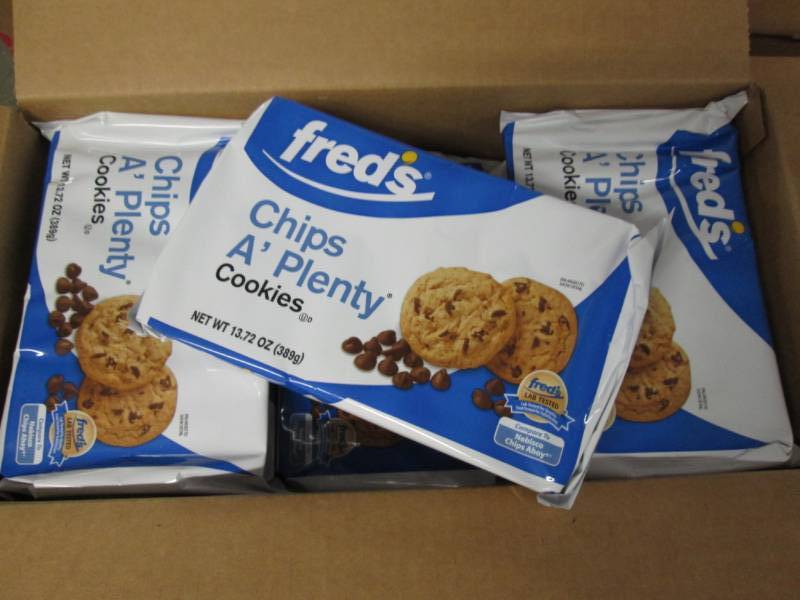12 packages of freds Chips A Plent...