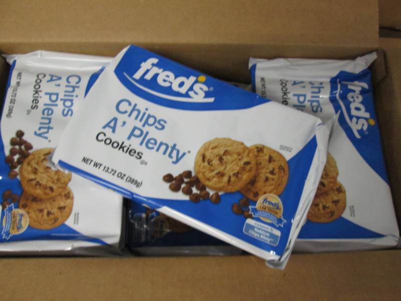 12 packages of freds Chips A Plent...