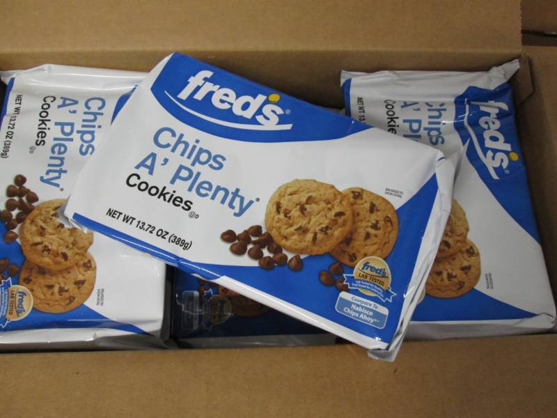 12 packages of freds Chips A Plent...