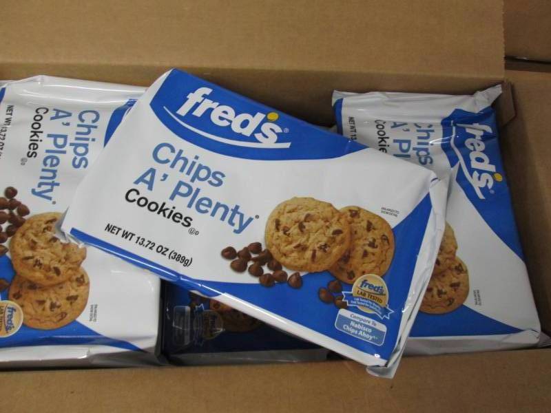 12 packages of freds Chips A Plent...