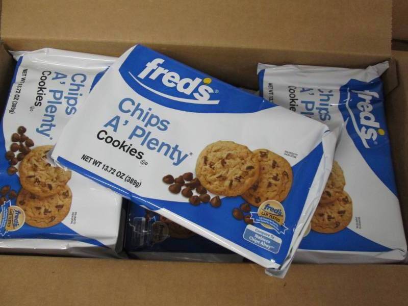 12 packages of freds Chips A Plent...
