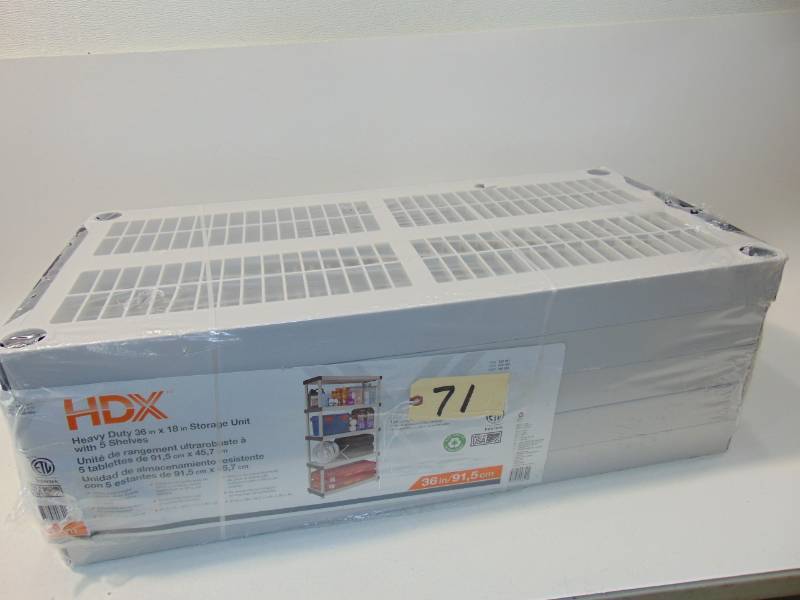 36X72X18 Shelf Plastic Ventilated