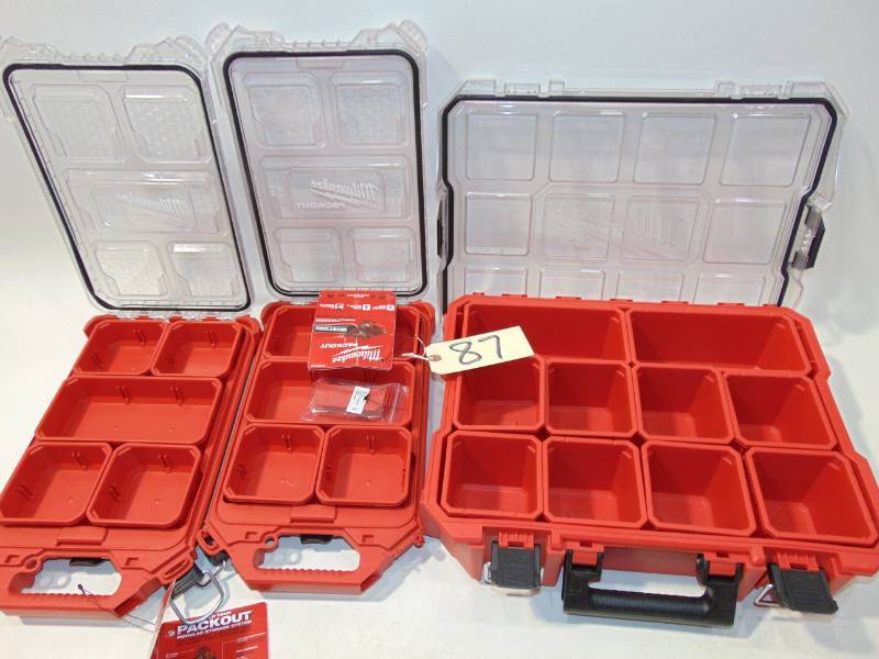 3 Milwaukee Parts Organizers