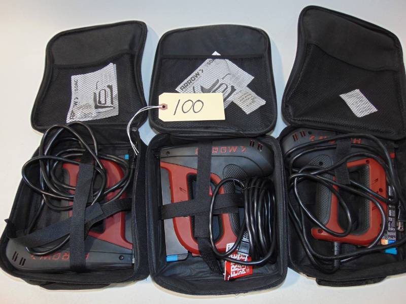 3 Arrow Electric Stapler and Brad Nailers