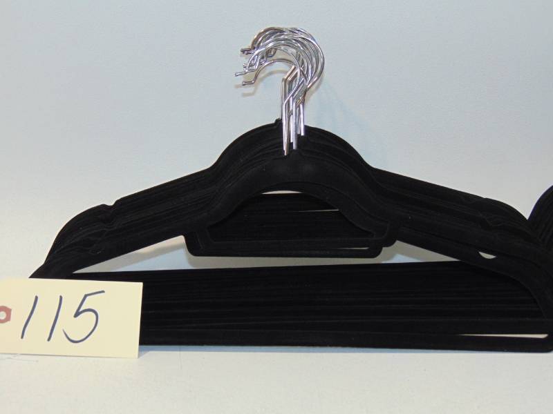 43  Black Velvet Non Slip Suit Hanger