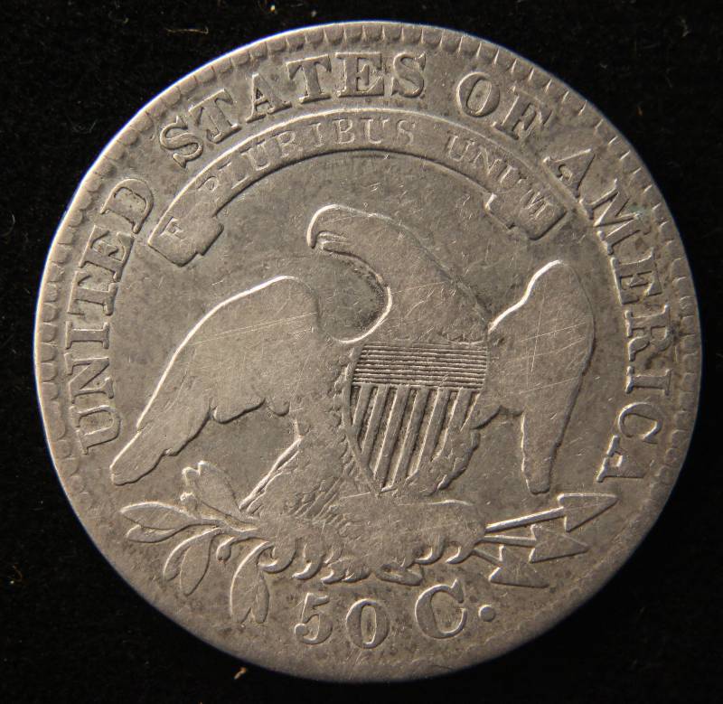 1829 US BUST SILVER HALF DOLLAR