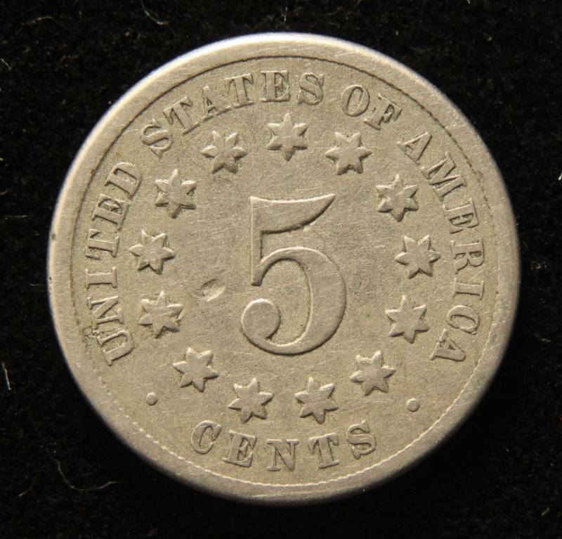 1870 US SHIELD NICKEL