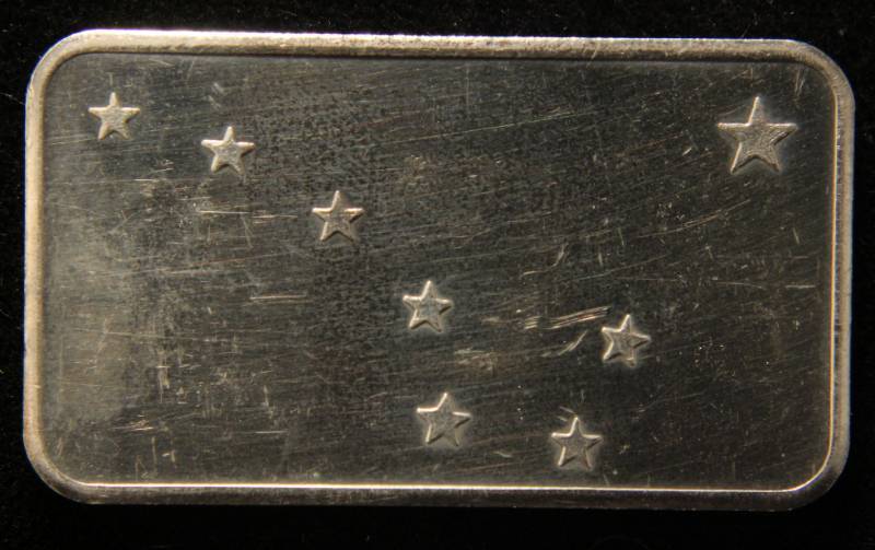 1 TROY OZ. .999 FINE SILVER BAR OXFORD ALASKA MINT