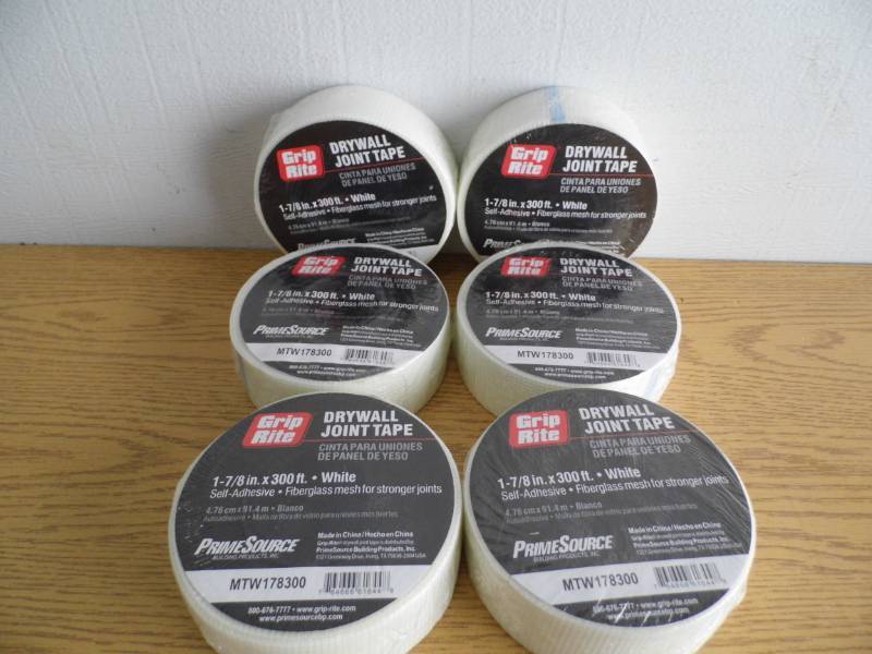 lot 26 image: Lot of 6 Rolls Grip Rite Joint Tape