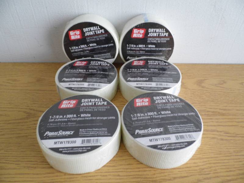 lot 27 image: Lot of 6 Rolls Grip Rite Joint Tape