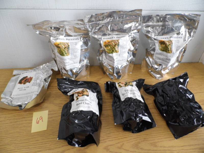 lot 69 image: Redwick Preserves Freeze Dried Food
